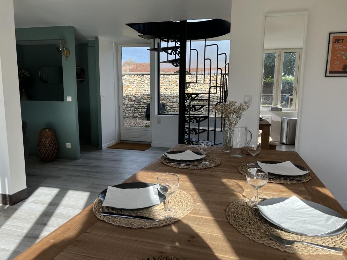 הוילה Pressagny-lʼOrgeuilleux Maison De Campagne Entierement Climatisee Avec Grand Jardin מראה חיצוני תמונה